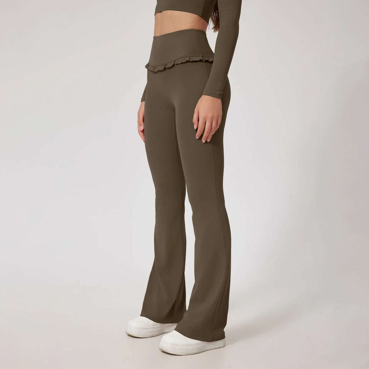 Vêtements à logo personnalisé Y2k Mode de luxe tendance Séchage rapide Hauts en dentelle élastique & Pantalons Y2k Ensembles de yoga Tenue de détente Doux Ensemble 2 pièces pour femmes