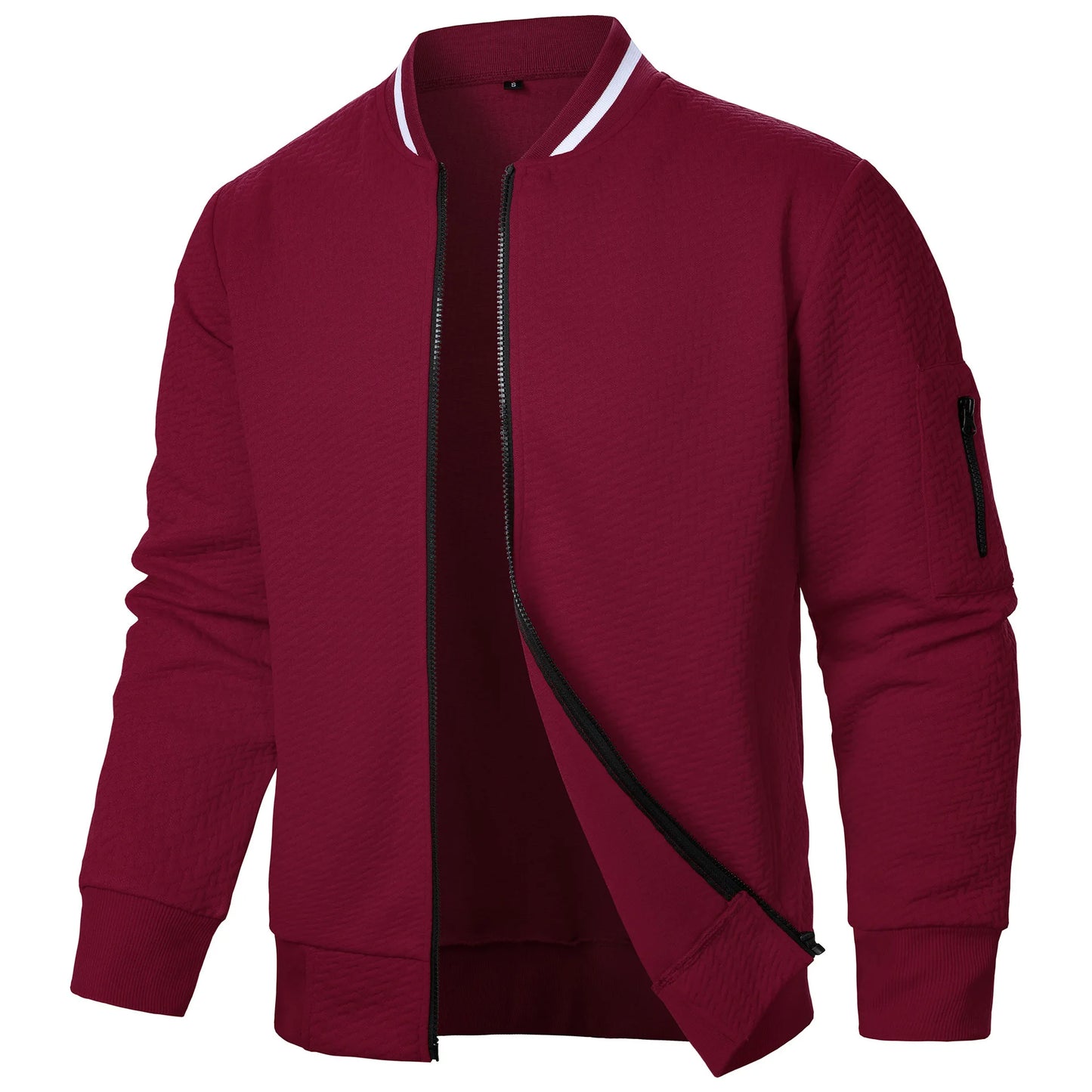 Nouvelle veste sweat à col montant zippée pour hommes Nouvelle veste cardigan jacquard décontractée pour hommes Vestes de baseball Vêtements pour hommes