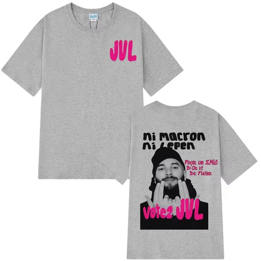 T-shirt Hip-hop Y2k 2026 Rappeur français JUL Imprimé graphique Mode Coton T-shirts Décontractés Esthétique T-shirt tendance Unisexe
